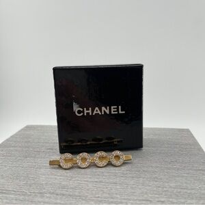 Vintage CHANEL “COCO” Crystal Letter Brooch / Pin